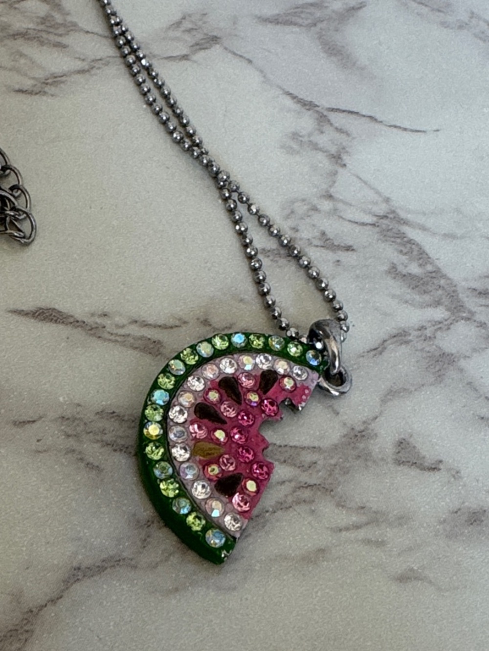 Watermelon Necklace by Cookie Lee - Picture 4 of 8